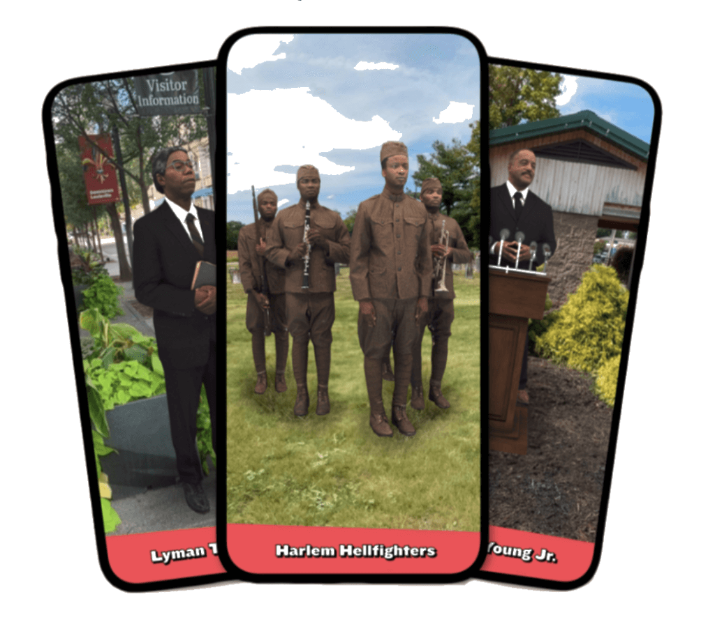 Kentucky Black Trailblazers augmented reality app with volumetric captures